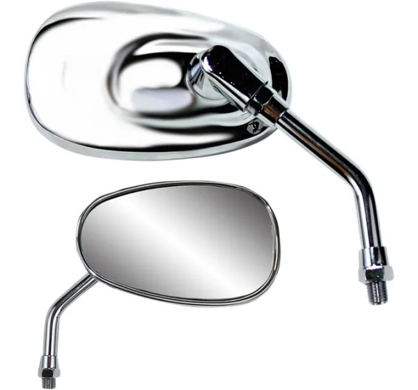 PARTS UNLIMITED Spiegel - MIRROR PU MINI OVAL CHR