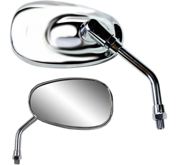 PARTS UNLIMITED Spiegel - MIRROR PU MINI OVAL CHR