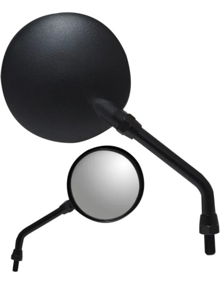 PARTS UNLIMITED Spiegel - MIRROR PU ROUND BLACK