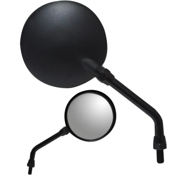 PARTS UNLIMITED Spiegel - MIRROR PU ROUND BLACK