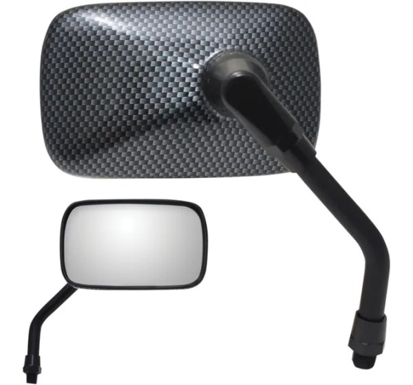 PARTS UNLIMITED Spiegel - MIRROR PU MINI RECT. CARB