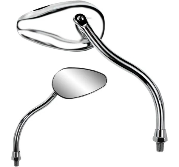 PARTS UNLIMITED Spiegel - MIRROR PU TEARDROP CHR