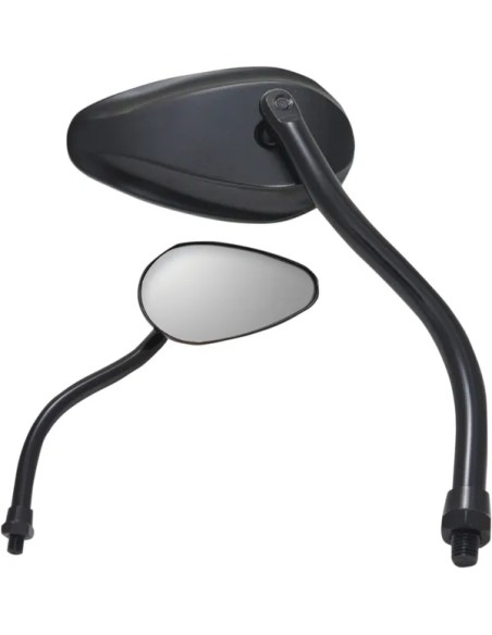 PARTS UNLIMITED Spiegel - MIRROR PU TEARDROP BLK