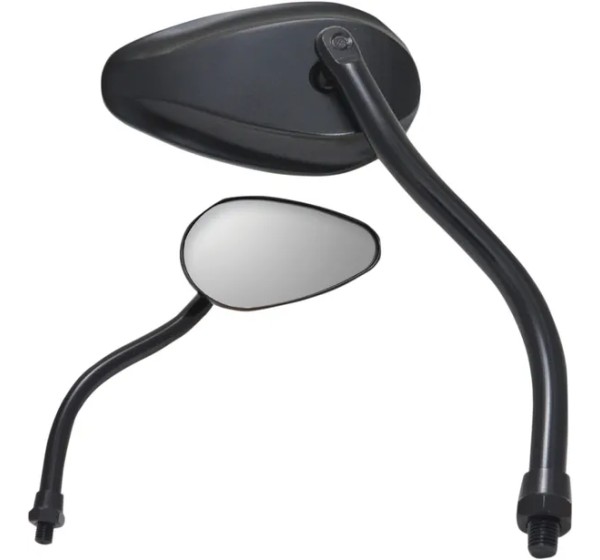 PARTS UNLIMITED Spiegel - MIRROR PU TEARDROP BLK