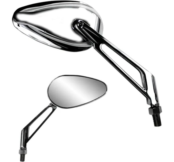 PARTS UNLIMITED Spiegel - MIRROR PU TEARDROP CHR