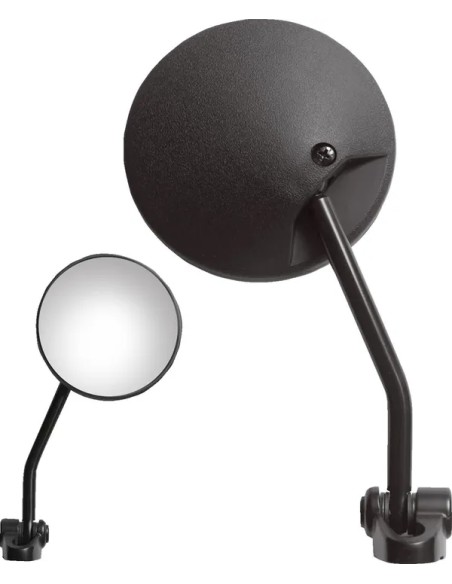 PARTS UNLIMITED Spiegel - MIRROR PU RND FLAG STYLE