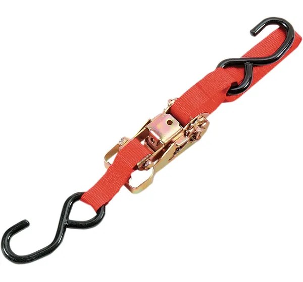 PARTS UNLIMITED Spanngurte - T-DOWN RATCHET 1 RED EA