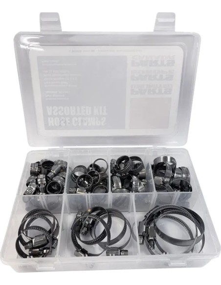 PARTS UNLIMITED Montagematerial & Zubehör - HOSE CLAMP ASST KIT 60PCS