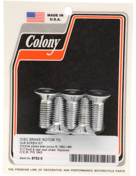 COLONY Montagematerial & Zubehör für Harley Davidson FLT 1340 1980-1981