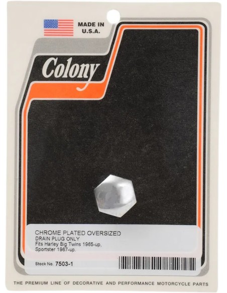 COLONY Dichtungen & Öldichtungen - OVERSIZE CHR DRAIN PLUG