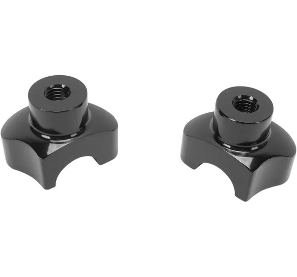 DRAG SPECIALTIES Risers - STRAIGHT 1.7 BLK