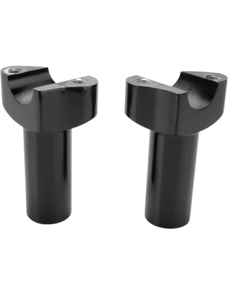 DRAG SPECIALTIES Risers - STRAIGHT 3.5 BLK