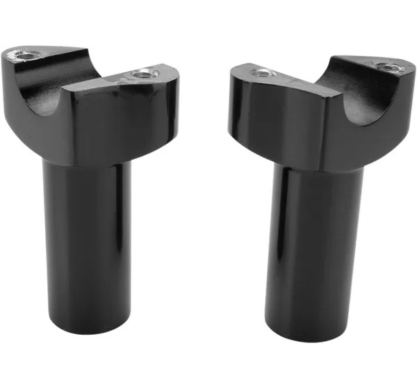 DRAG SPECIALTIES Risers - STRAIGHT 3.5 BLK