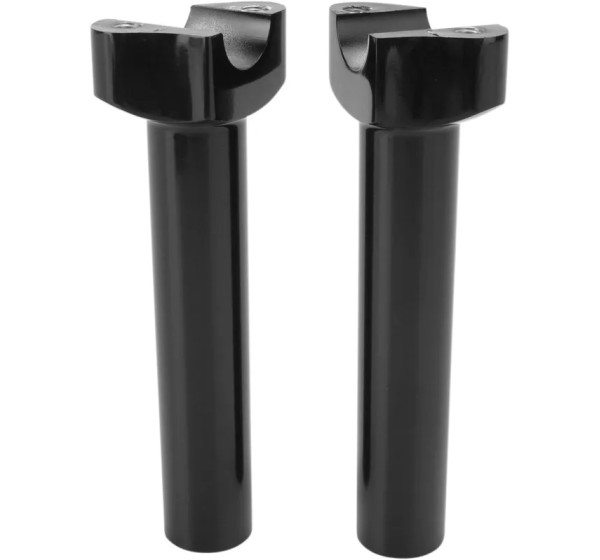 DRAG SPECIALTIES Risers - STRAIGHT 6.5 BLK