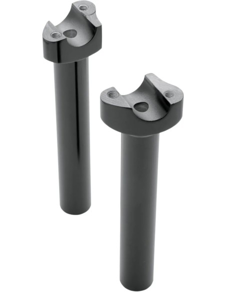 DRAG SPECIALTIES Risers - STRAIGHT 8 BLK