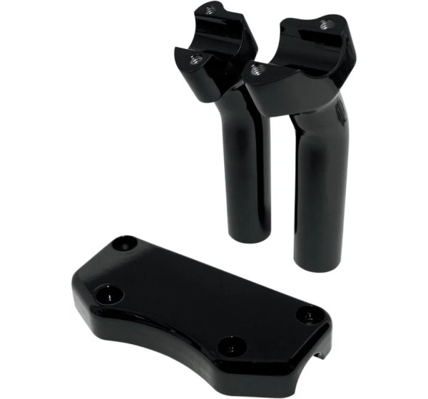 DRAG SPECIALTIES Risers - RISER BUFF W/CLAMP 5.5 BK