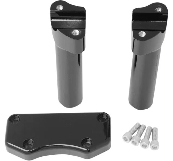 DRAG SPECIALTIES Risers - RISER BUFF W/CLAMP 6 BLK
