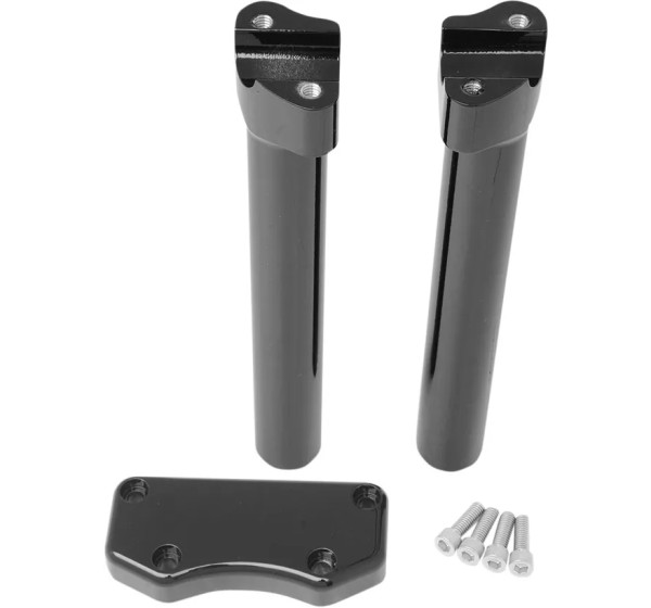 DRAG SPECIALTIES Risers - RISER BUFF W/CLAMP 10 BK