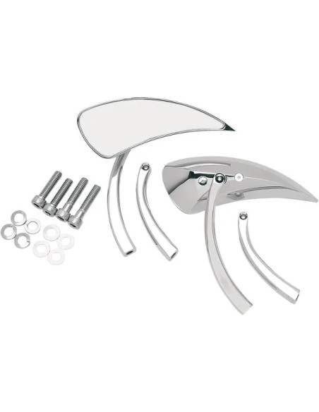 DRAG SPECIALTIES Spiegel - MIRROR TEARDROP 2 STEMS
