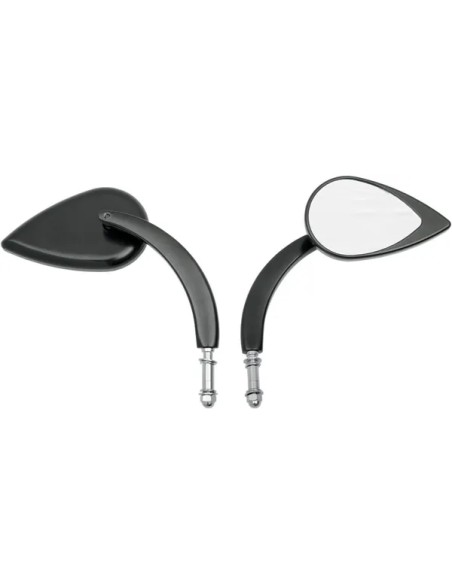 DRAG SPECIALTIES Spiegel - MIRROR T-DROP BLK L. STM