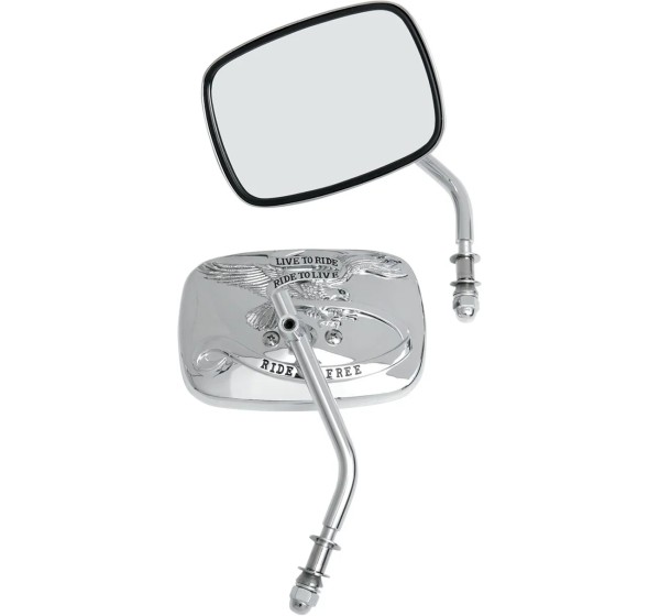DRAG SPECIALTIES Spiegel - MIRROR LTR CHR PAIR