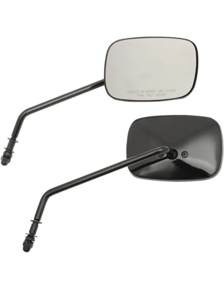 DRAG SPECIALTIES Spiegel - MIRRORS RECT BLK LONG