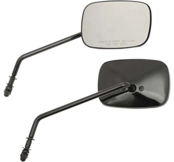 DRAG SPECIALTIES Spiegel - MIRRORS RECT BLK LONG