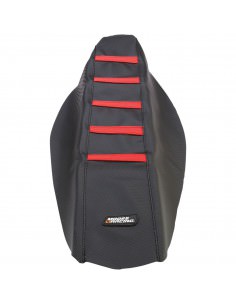MOOSE RACING GERIPPTER SITZBANKBEZUG SCHWARZ/ROT 2