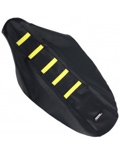MOOSE RACING GERIPPTER SITZBANKBEZUG SCHWARZ/GELB 2