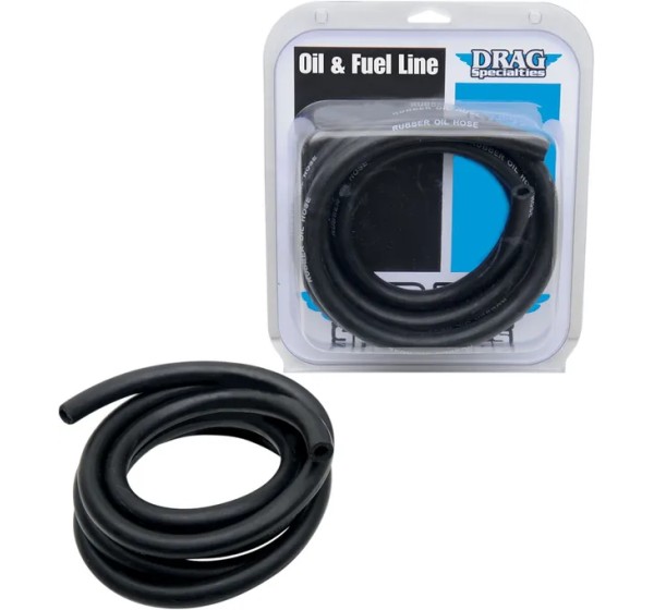 DRAG SPECIALTIES Schmiersystem - OIL LINE BLK 3/8 8' USA