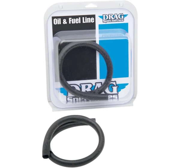 DRAG SPECIALTIES Schmiersystem - OIL LINE BLK 1/2 2' USA