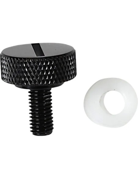 DRAG SPECIALTIES Montagematerial & Zubehör - SEAT KNOB BLK SLOT 1/4-28