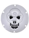 Chrom 3-D Skull Derby-Deckel