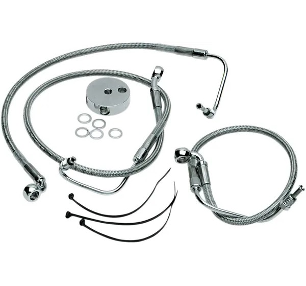DRAG SPECIALTIES Brems- & Kupplungsleitungen für Harley Davidson FLHR 1450 2000-2006