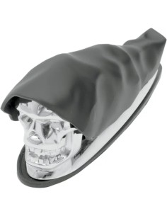 Totenkopf-Zierelement mit schwarzer Abdeckung