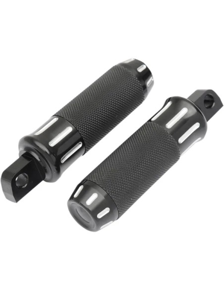 DRAG SPECIALTIES Fußrasten - FOOTPEGS CUSTOM BLK CUT