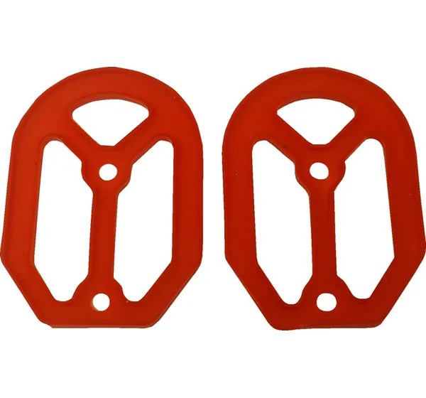 DRAG SPECIALTIES Fußrasten - INSERT RBR QLFR RED