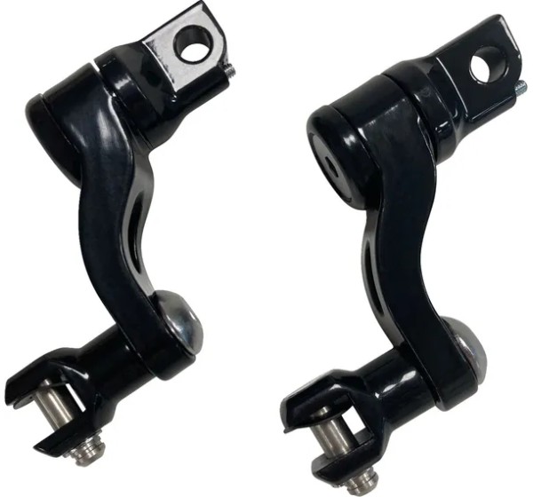 DRAG SPECIALTIES Montagematerial & Zubehör - PEG MOUNT ADJUSTABLE PASS.BLK.