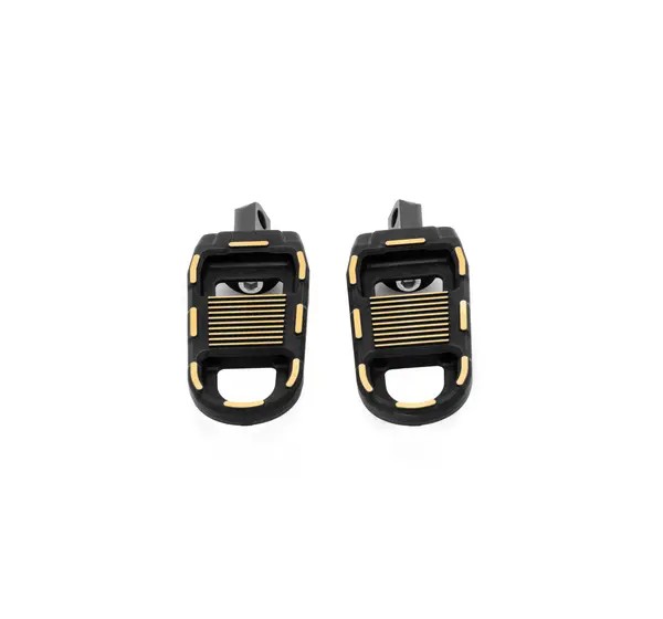 DRAG SPECIALTIES Fußrasten - FOOTPEGS ADJUSTABLE BLACK/GOLD
