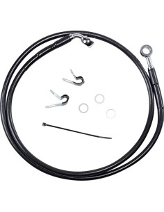 Verlängertes Bremsleitungs-Kit aus schwarzem Vinyl