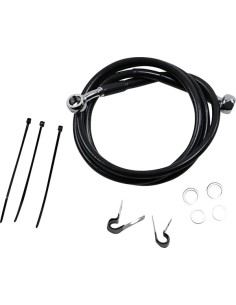 Verlängertes Bremsleitungs-Kit aus schwarzem Vinyl