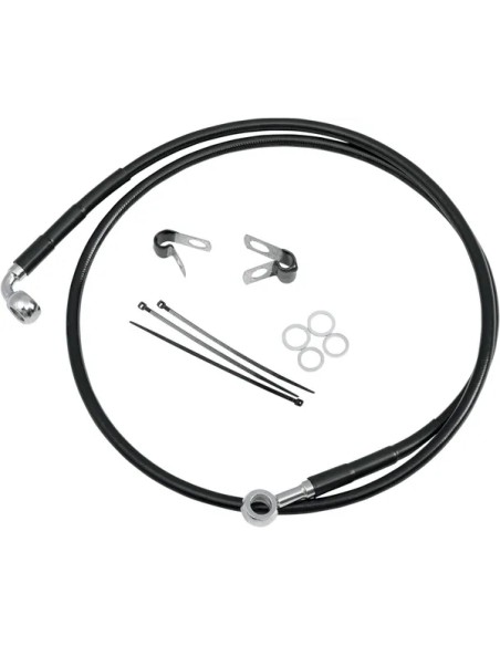 DRAG SPECIALTIES Brems- & Kupplungsleitungen - LINE BRK FT WG 93-05 BK