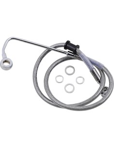 Verlängerte Edelstahl-Bremsleitung