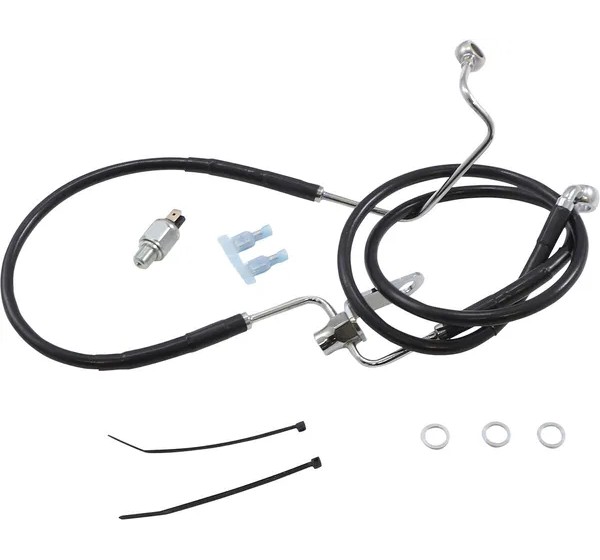 DRAG SPECIALTIES Brems- & Kupplungsleitungen - BRK LINE REAR NONABS BL+3
