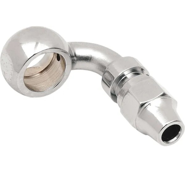 DRAG SPECIALTIES Montagematerial & Zubehör - BANJO FITTING 7/16 90DEG