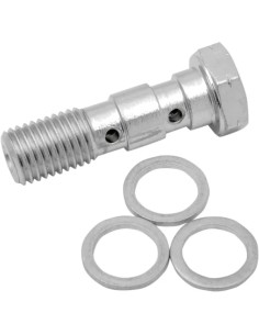 Verchromte Universal-Hohlschraube aus Stahl
