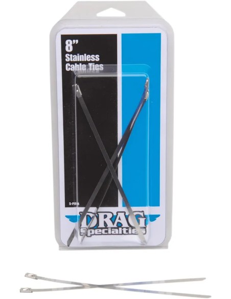 DRAG SPECIALTIES Montagematerial & Zubehör - TIE WRAPS SS 8 LONG