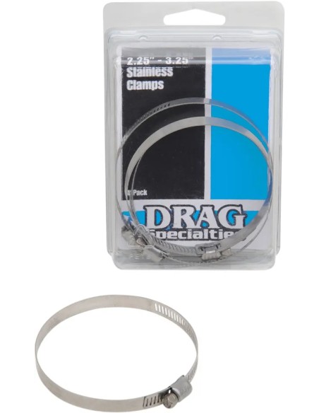 DRAG SPECIALTIES Montagematerial & Zubehör - CLAMPS SS 2.25-3.25DIA