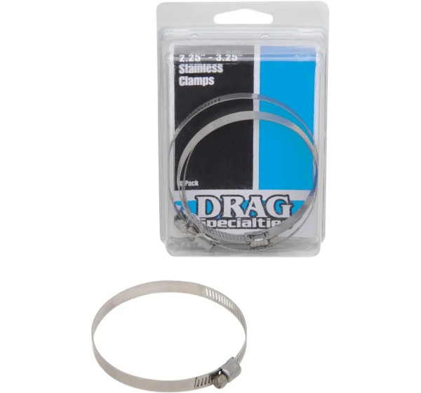 DRAG SPECIALTIES Montagematerial & Zubehör - CLAMPS SS 2.25-3.25DIA