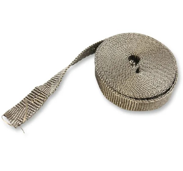 DRAG SPECIALTIES Hitzeschilde - WRAP EXH KIT 1X25 BRONZE